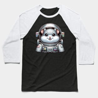 Hamster Astronaut Baseball T-Shirt
